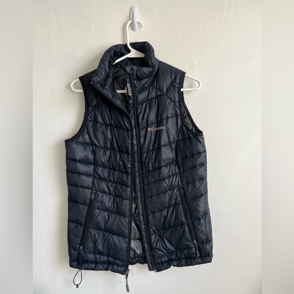 SMALL Columbia Omni heat turbodown vest black 650TD